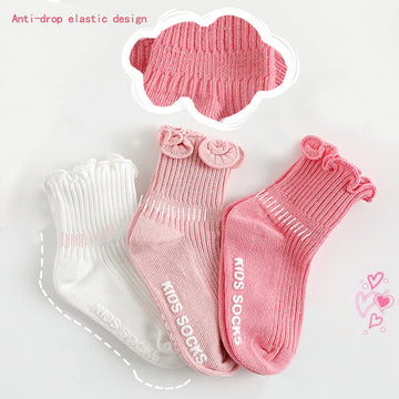 Zumou Toddler Anti Slip Non Skid Socks Little Girls Frilly Ruffle 6 Pairs (5-6 Years, Frilly 6 Pairs)