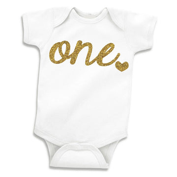 Bump And Beyond Designs Girl First Birthday Shirt, Trendy 1St Birthday Outfit, White, 6-12 Months