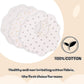 Bamery Baby Bandana Bibs White Cotton Drool Bibs For Drooling And Teething Absorbent For Boy Girl (Star+Dot+Snow)