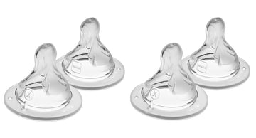 Mam Bottle Nipples Extra Fast Flow Nipple Level 4, For 6+ Months, Skinsoft Silicone Nipples For Baby Bottles, Fits All Mam Bottl