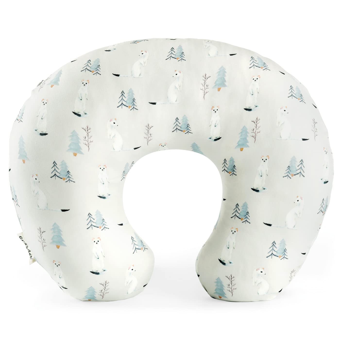 Grssder Nursing Pillow Cover Stretchy Minky Removable Nursing Covers For Breastfeeding Pillows, Ultra Soft Comfortable Slipcover