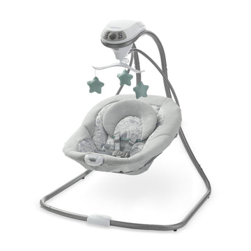 Graco Simple Sway Baby Swing, Side-to-Side Motion, Infant Swing with 6 Speeds, Vibration, Ivy
