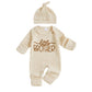 MERSARIPHY Newborn Baby Boy Girl Clothes Hi Im New Here Coming Home From Hospital Outfits Gender Neutral One Piece Romper (Apri