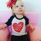 Valentine Shirts Toddler Boys Girls Raglan Long Sleeve Tees Kids All You Need Is Love Heart Graphic Tops 5T