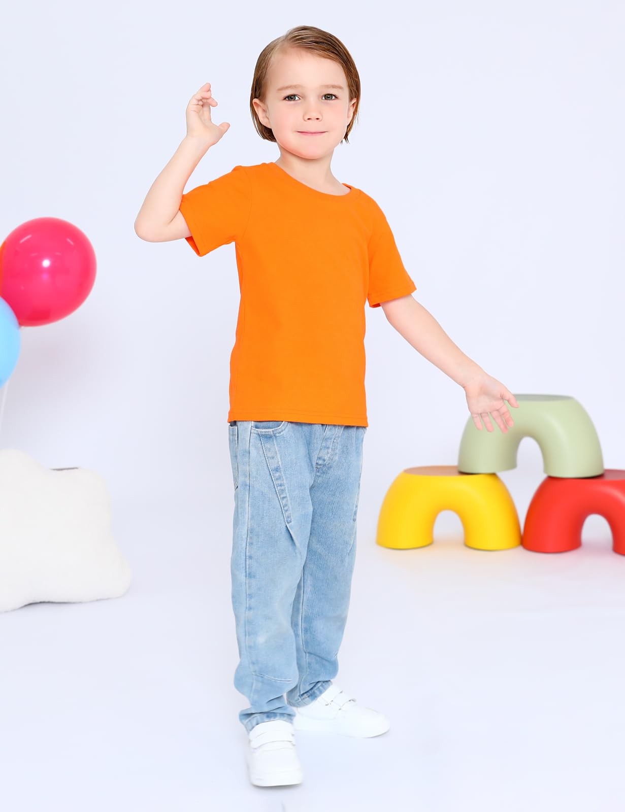 Cosland Orange Halloween Shirt Toddler Boys Shirt Orange, 2T