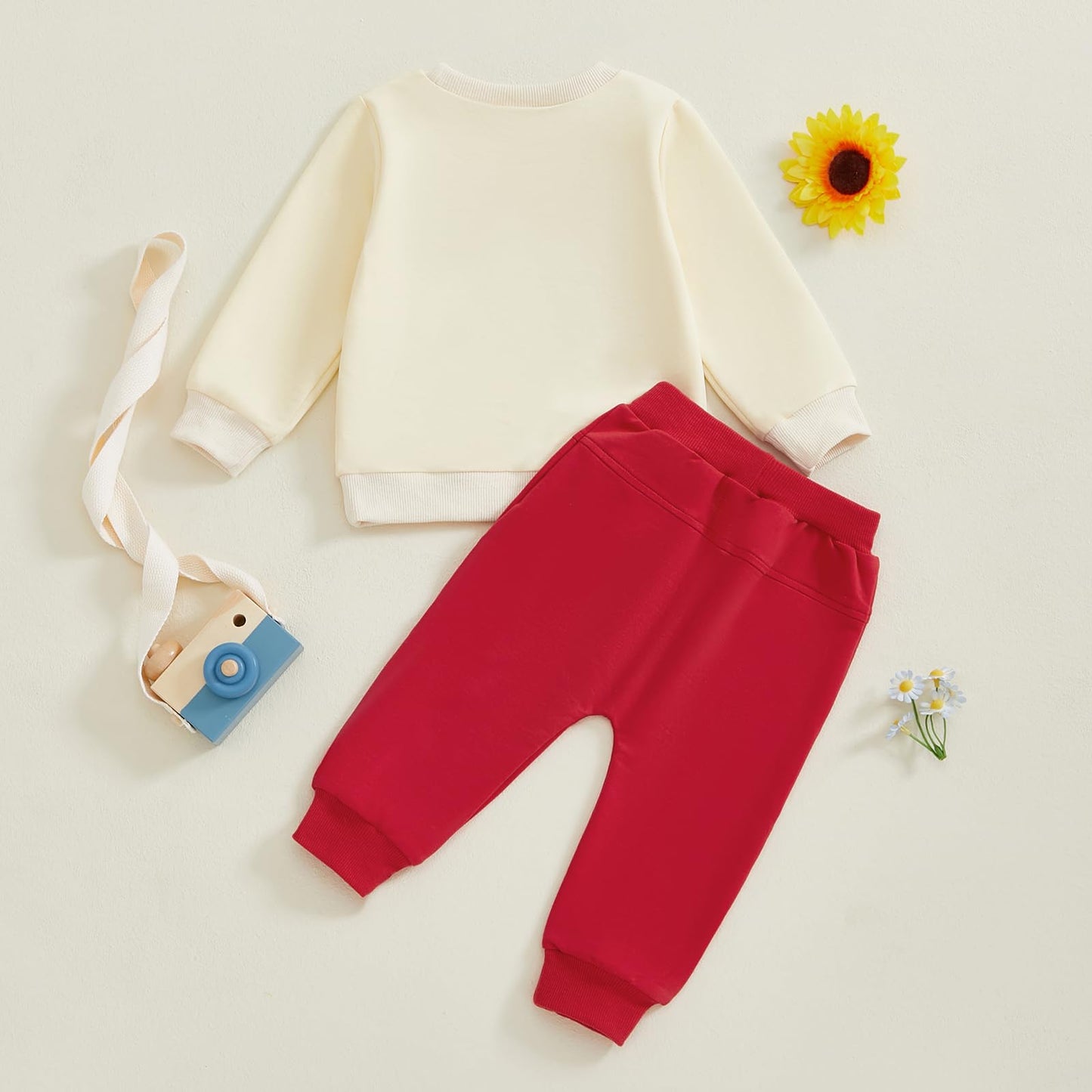Ursobutegl Toddler Baby Boy Valentine'S Day Outfit Lover Boy Embroidery Letter Sweatshirt Pullover Tops Jogger Pants Clothes (3-