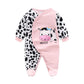 Newborn Baby Sleeper Clothes Set One Piece Romper For 0-3 Month Baby Boys Cow