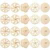DOITOOL Wooden Spinning Tops: 20PCS Unfinished Spinning Tops DIY Kids Painting Toys for Children to Paint Craft Supplies