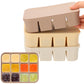 Mimorou 3 Pack Baby Food Freezer Tray with Lids 2.13 oz x 6 Cups/1.15 oz x 12 Cups Silicone Baby Food Storage Container Ice Cube