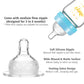 Matyz 8 Ounce Glass Baby Feeding Bottle With Nipple, Light And Slim, Easy To Hold, Food Grade Borosilicate Glass, Wide Neck Brea