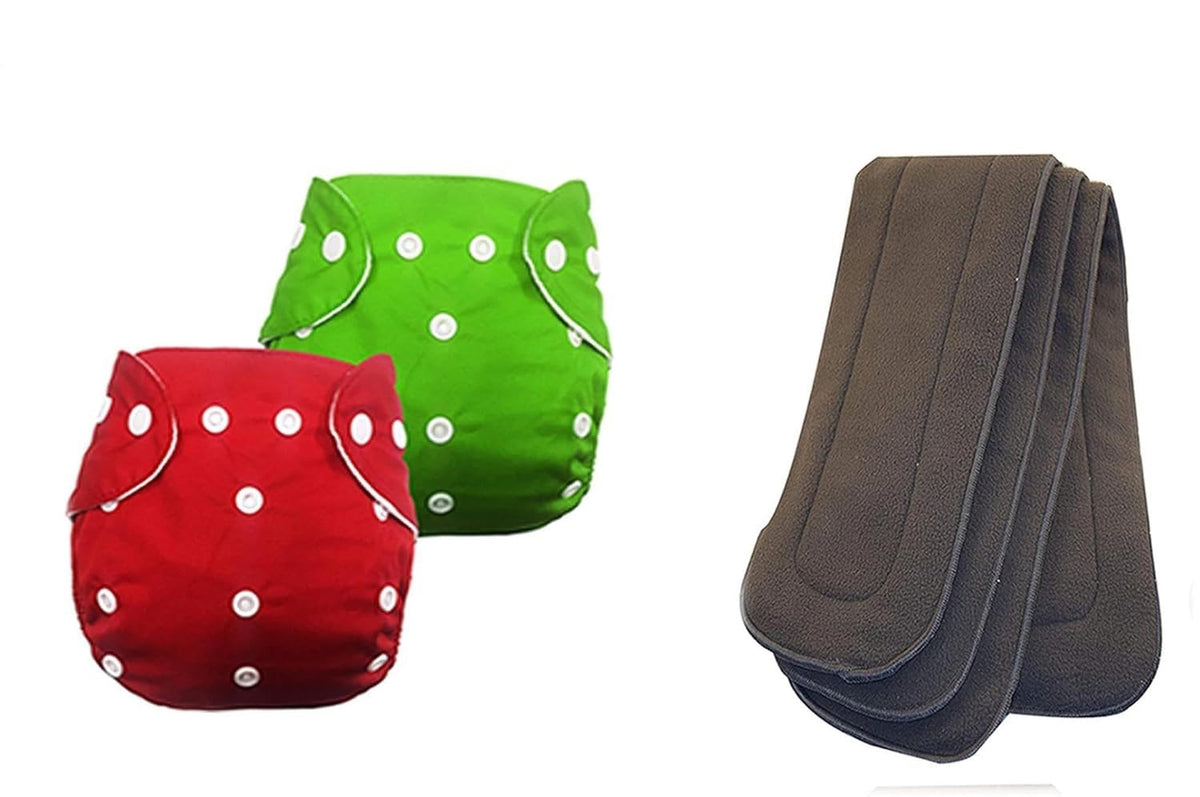 Kindar Care Cloth Diapers For Babies | Baby Cloth Diapers | Washable, Reusable Diaper For New Born Baby, 0 To 3 Years | Pack Of 