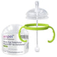 Straw Sippy Cup Transitional Nipple Kit For Comotomo Baby Bottles, 5 Oz And 8 Oz