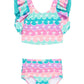 Rufflebutts Baby/Toddler Girls Mermaid Butterfly Tankini - 3-6M