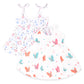 Kidbea 100% Organic Cotton Newborn Baby Girls Sleeveless Dress | Casual Muslin Frock Infant  4 Cute Prints (36 Months)