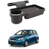 Oshotto (FT04) Foldable Car Auto Headrest Rear Back Seat Table Drink Food Cup Tray Holder Compatible with Chevrolet Aveo  Blac