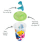 Take & Toss Baby Shark Sippy Cups With Lids - 10 Oz - 10 Cup Kids' Party Pack Includes 2 Travel Caps