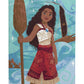 Disney Moana Kids Bath Pool Beach Towel - Floral Super Soft & Absorbent 100% Cotton Towel, Measures 28 X 58 Inches