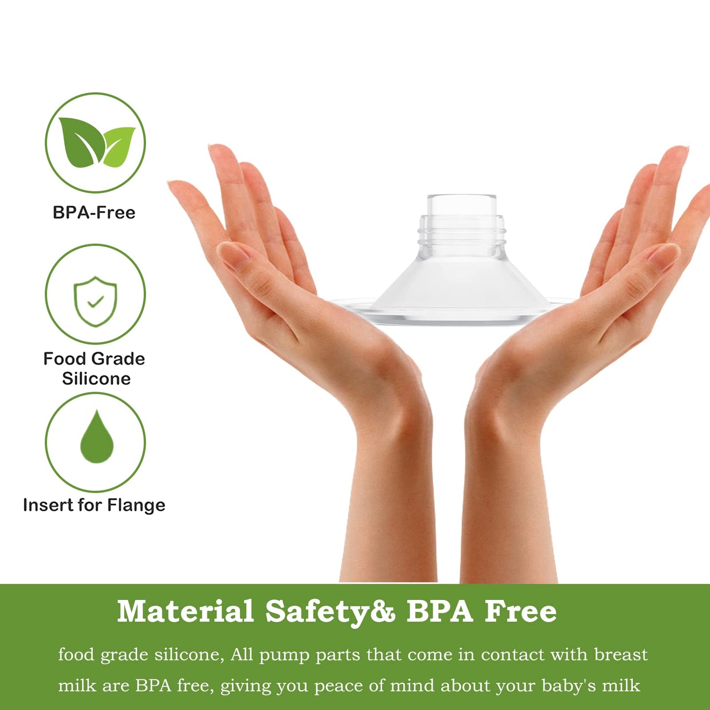 Silicone Flange 24Mm, Compatible With Momcozy S12 Pro/S9 Pro/S9/S10/S12/Tsrete Wearable Breast Pump Parts,Electric Breast Pump P