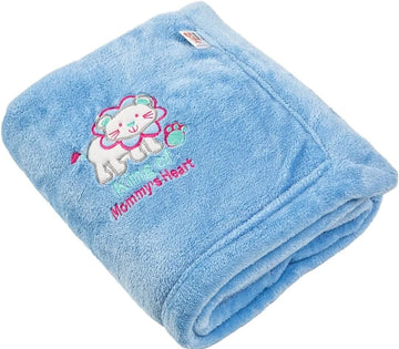 BRANDONN Baby Blankets New Born Double Layer Soft Coral Crib Top Sheet Cum Baby Bath Towel Bed Bedding for Baby Boys and Baby Gi