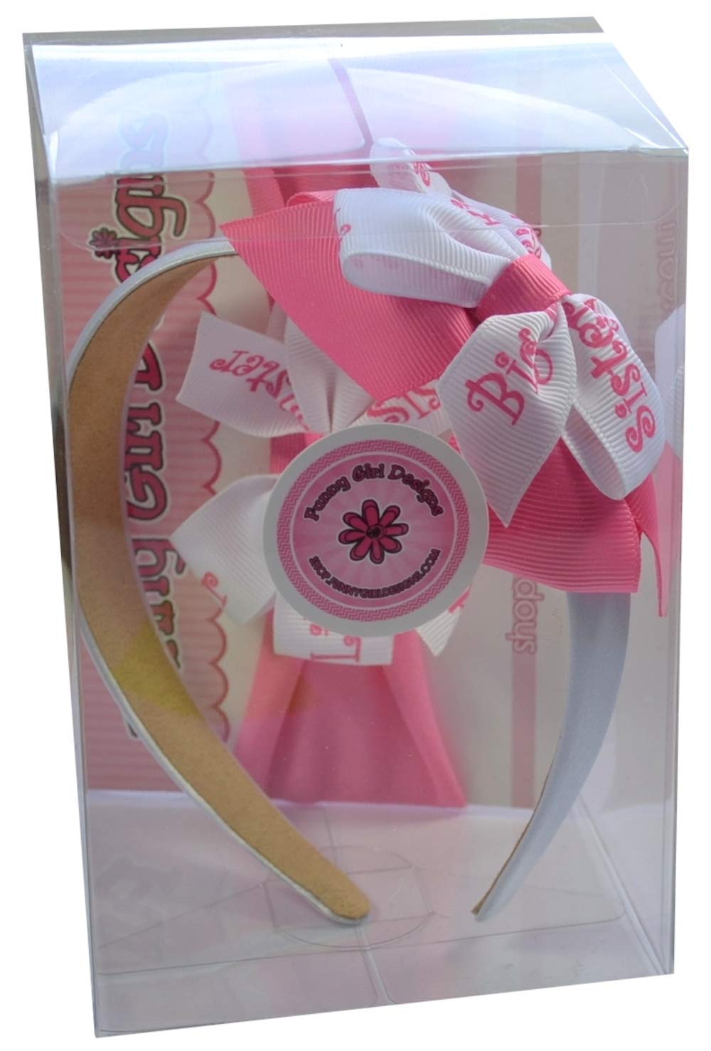 Funny Girl Designs Big Sister & Little Sister Matching Headband Gift Box Set