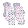 Gelisite 6 Pack Cotton Baby Burp Cloths Extra Absorbent Soft For Baby Boys And Girls (Multi02)