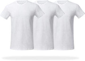 Pair Of Thieves Mens Slim Fit Crew Neck T-Shirts, 3 Pack Super Soft Tees, Amz Exclusive White