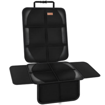 Spotmart Car Seat Protector Covers - For Child Carseat Mat 600D Fabric Waterproof Non Slip Thickest Padding With Storage Pockets