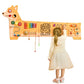 VEVOR Dog Activity Busy Board Wall, 12 Wall Activities Board, Montessori Sensory Wall Panel for Kids 3-12 Years, Sensory Wall Ac