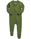 Vaenait Baby Toddler Boys Girls Solid Fotie Pajama Cozy Modal Olive 24M