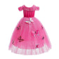 Dressy Daisy Toddler Girls' Princess Fancy Dress Up Costume With Accessories Halloween Outfit Butterfly Size 4-5 Hot Pink