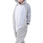 CANASOUR Koala Onesie Kids Halloween Cosplay Costume Girls One Piece Pjs Anime Unisex Hoodie Pajamas Grey For 8-10 Years Boys Pa