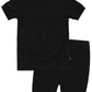 Vaenait Baby Infant Kids Toddler Short Sleeve Sleepwear Pajamas 2Pcs Set Colorful Black Xl