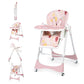 6-in-1 High Chair | Convertible Baby High Chair for Newborn to Toddler | Easy-Clean, Foldable & Adjustable with Removable Tray, 