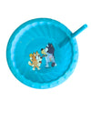 Blue Cartoon Plastic Sipper Cereal Bowl With Straw, 14.5-Oz. -Perfect For Kids Breakfast, Lunches, Etc.