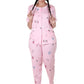 MUKHAKSH (Pack of 1 Set = 1 Pyjamas + 1 Top Girls Summer Cotton Beautiful Pink Night Suit Night Wear Lounge Wear Pyjamas Setvery