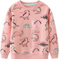 Dinosaur Sweatshirts For Girls Toddler Girl Dinosaur Long Sleeve Pullover Top Shirts Baby Girls Winter Clothes Crewneck Dino Swe