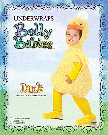 Underwraps Kid'S Toddler'S Duck Belly Babies Costume Childrens Costume, Yellow, Extra Small