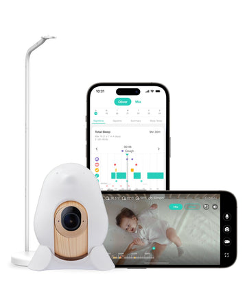 CuboAi New Model Smart Baby Monitor 3: Sleep Safety Alerts for Covered Face Rollover, 2.5K QHD Night Vision WiFi Camera, 2-Way A