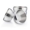 Haware Heavy 18/8(304) Stainless Steel Bowls(Double Walled), 12 Oz Kids Toddlers Feeding/Soup/Snacks Bowls, Unbreakable And Dish
