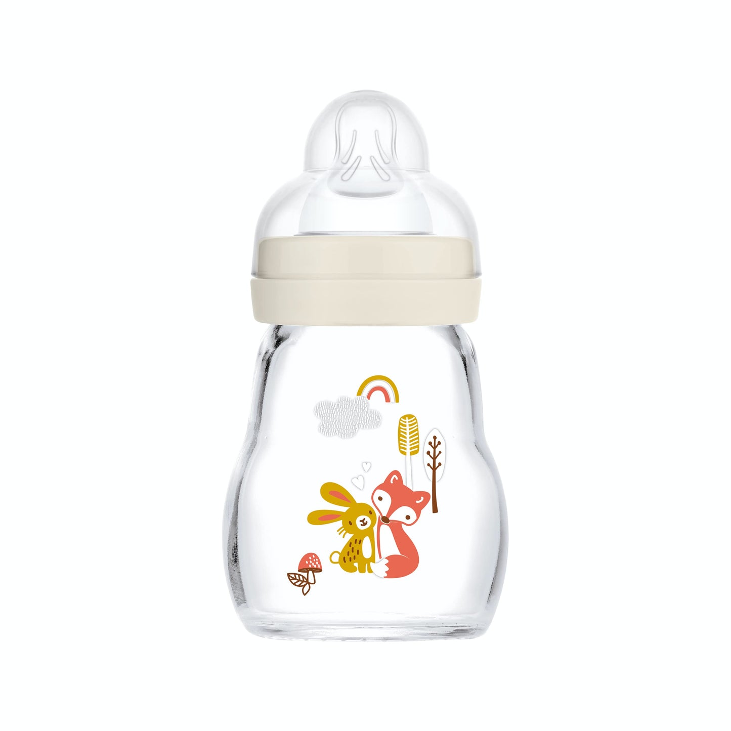 Mam Biberon Verre 0 Mois Et + Garden Blanc T   Tine D   Bit 1 (170 Ml)