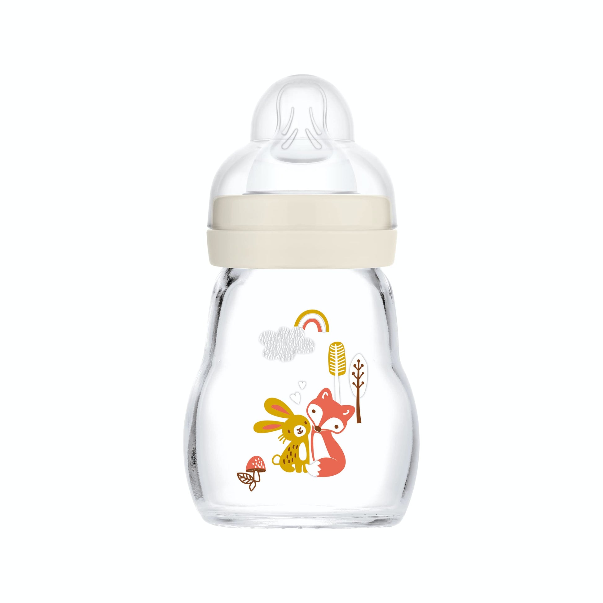 Mam Biberon Verre 0 Mois Et + Garden Blanc T   Tine D   Bit 1 (170 Ml)