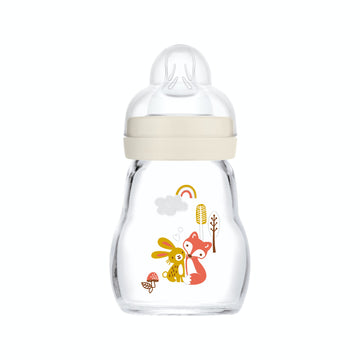 Mam Biberon Verre 0 Mois Et + Garden Blanc T   Tine D   Bit 1 (170 Ml)