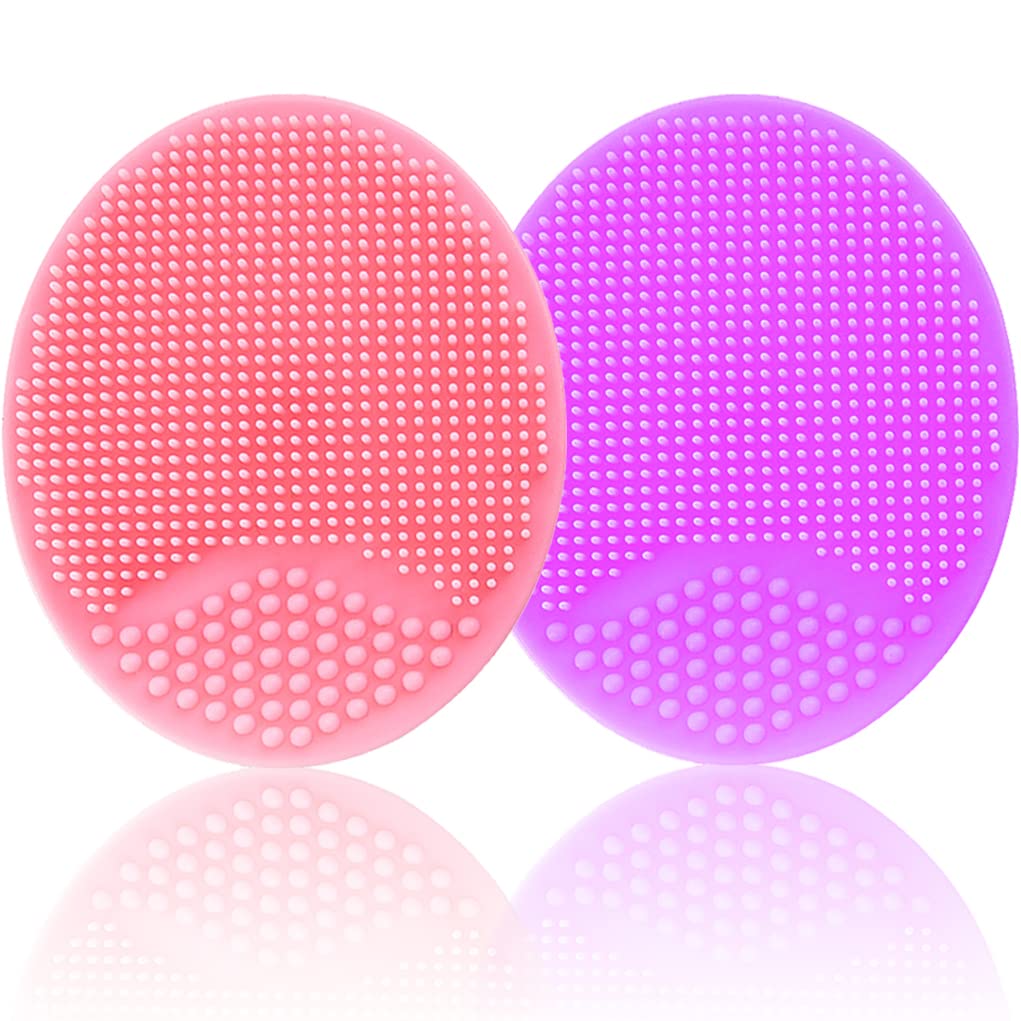 Baby Bath Brush, Baby Cradle Cap Brush, Silicone Massage Brush, Silicone Scrubbers Exfoliator Brush | The Baby Skin Scrubbers Ba
