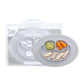 ezpz Mini Mat (Pewter) - 6 -12 Months+ - 100% Silicone Suction Placemat + Divided Plate with Three Compartments - Supports Baby-