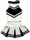 Total 2550 Little Girls' Cheerleader Cheerleading Outfit Uniform Costume Cosplay Halloween White/Black (L / 8-10) L / 8-10 Years