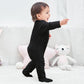 Elevens Kingdom Baby Boys Sleep and Play 9-12 Months Black Baby Boy Cotton Footie Pajamas with Mitten Cuffs 2 Way Zipper Footed