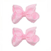 3 Inch Hair Bows for Girls Alligator Clips Grosgrain Ribbon Solid Color Hair Accessories for Little Teen Toddler Girls Kids (Pin