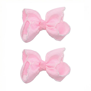 3 Inch Hair Bows for Girls Alligator Clips Grosgrain Ribbon Solid Color Hair Accessories for Little Teen Toddler Girls Kids (Pin