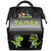 SPYORBKX Diaper-Bag-Backpack for Baby Customized Dinosaur Baby Bag as Gifts for New Dad Mom Nappy-Backpack for Newborn-Gifts
