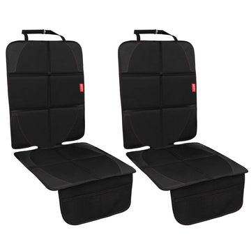 Morrols Car Seat Protector, 2 Pack Carseat Protector With Thickest Padding, Baby/Pets For Child Car Seat-Mesh Pockets-Waterproof